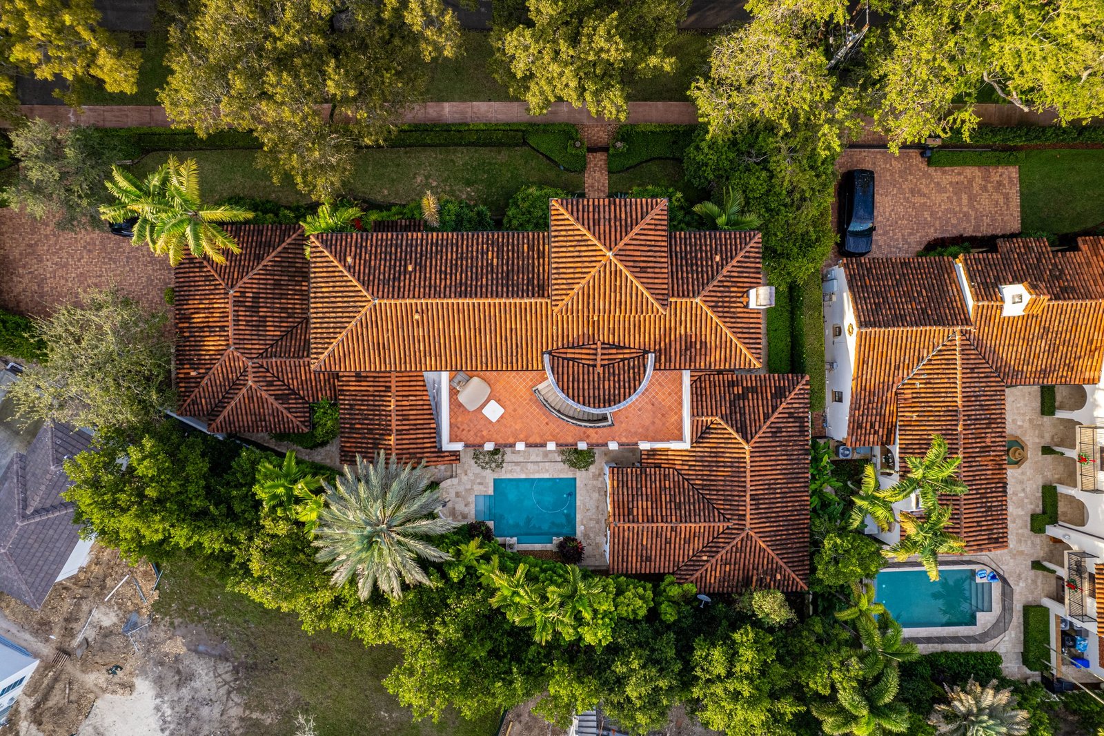 Aerial real estate drone photography